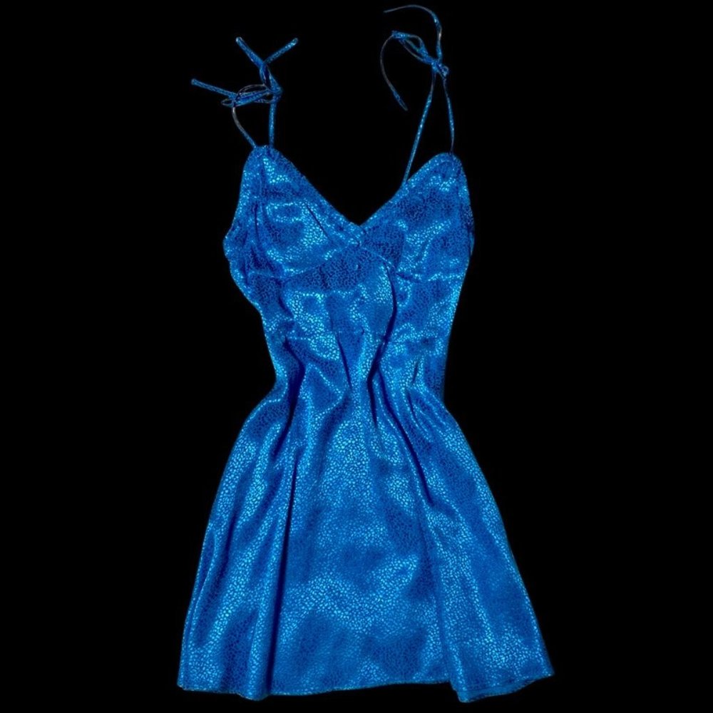 Zara Blue Slip Dress